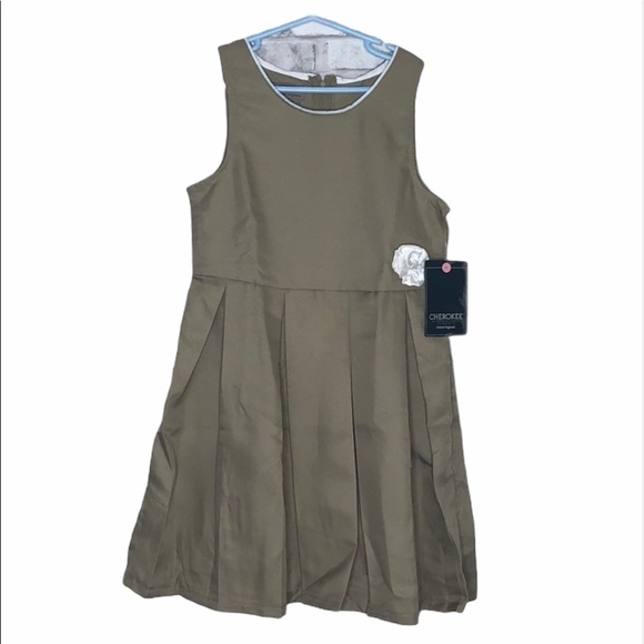 Cherokee school uniform tan dress, NWT, size 10 - Picture 1 of 6